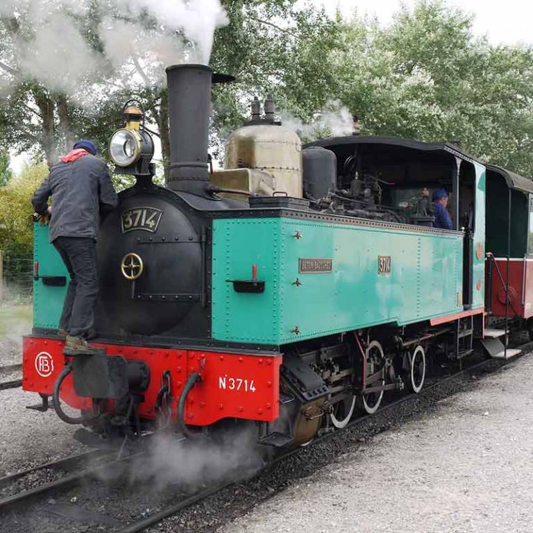 Crotoy Baie de Somme en train à vapeur 