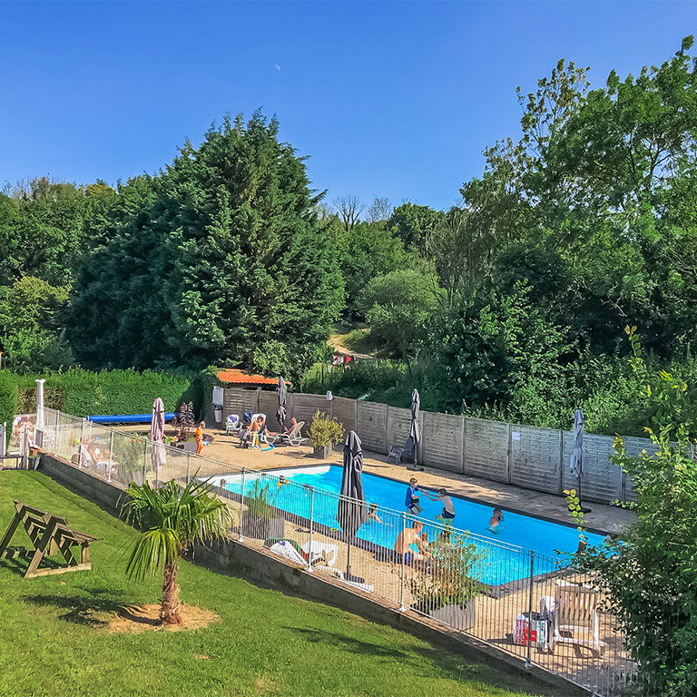 campsite heated pool la calotterie